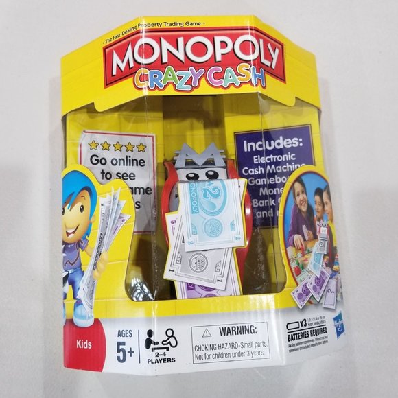 NEW MONOPLOY CRAZY CASH BOARD GAME - Picture 2 of 4